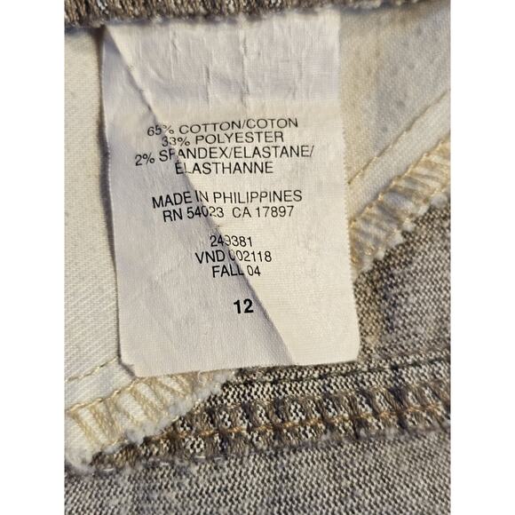 Gap Corduroy Mini Skirt Women's Snap Front Cotton Blend Ribbed Size 12 - Picture 10 of 10